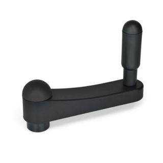 GN-670-Cranked-handles-Plastic-DSG-Black-gray-RAL-7021-matte-finish