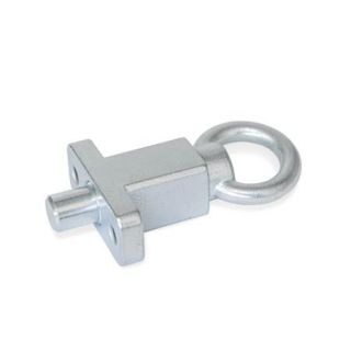 GN-722.5-Indexing-plungers-with-flange-for-surface-mounting-right-angled-to-the-plunger-pin-A-With-pull-ring-ZB-Zinc-plated-blue-passivated