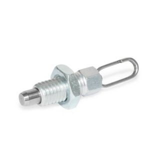 GN-717-Indexing-plungers-Steel-with-lifting-ring-with-wire-loop-without-rest-position-DK-With-wire-loop-with-locknut