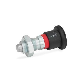 GN-816-Locking-plungers-Plunger-pin-protruded-ARK-Operation-with-knob-sleeve-red-with-lock-nut