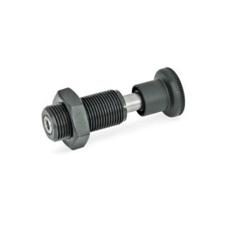 GN-313-Spring-bolts-Steel-Plastic-knob-AK-With-knob-with-lock-nut-2-Pin-with-internal-thread