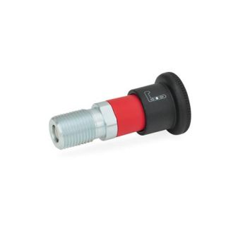 GN-816.1-Locking-plungers-Plunger-pin-retracted-AR-Operation-with-knob-sleeve-red-without-lock-nut