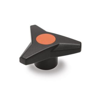 GN-533.6-Three-Lobed-Knobs-Softline-Bushing-Brass-Stainless-Steel-DOR-Orange-RAL-2004-matte-finish