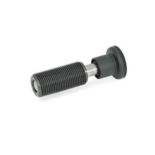 GN-313-Spring-bolts-Steel-Plastic-knob-A-With-knob-without-lock-nut-1-Pin-without-internal-thread