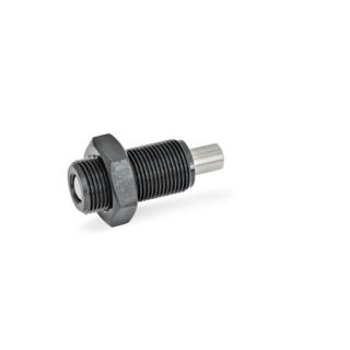 GN-313-Spring-bolts-Steel-Plastic-knob-DK-With-lock-nut-without-knob-1-Pin-without-internal-thread