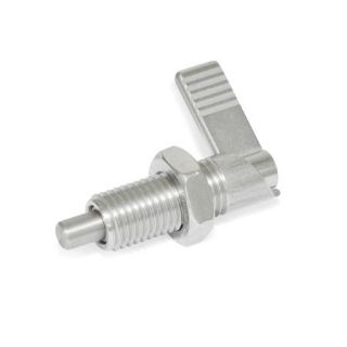 GN-721.5-Stainless-Steel-Cam-action-indexing-plungers-without-locking-function-RAK-Right-hand-lock-with-lock-nut