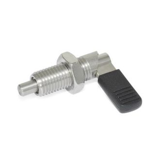 GN-721.5-Stainless-Steel-Cam-action-indexing-plungers-without-locking-function-LBK-Left-hand-lock-with-plastic-cap-with-lock-nut