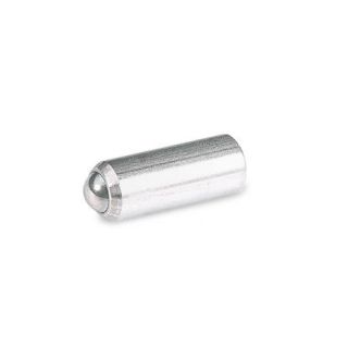 GN-614.3-Stainless-Steel-Spring-plungers-without-thread-with-ball-NI-Stainless-steel-standard-spring-load