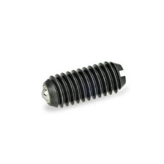 GN-615.8-Spring-plungers-ball-with-friction-bearing-with-slot-steel-K-Steel-standard-spring-load