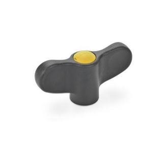 GN-634.1-Wing-nuts-with-Stainless-Steel-bushing-DGB-Yellow-RAL-1021-matte-finish