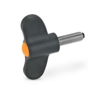 GN-633.10-Wing-screws-with-plastic-pivot-DOR-Orange-RAL-2004-matte-finish