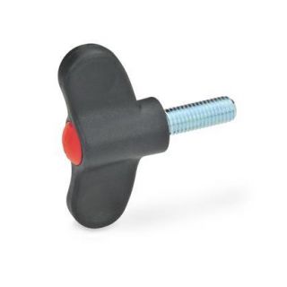 GN-633-Wing-screws-Plastic-DRT-Red-RAL-3000-matte-finish