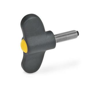 GN-633.10-Wing-screws-with-plastic-pivot-DGB-Yellow-RAL-1021-matte-finish