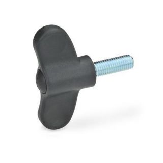 GN-633-Wing-screws-Plastic-DSG-Black-gray-RAL-7021-matte-finish