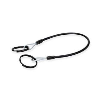 GN-111.2-Retaining-Cables-Stainless-Steel-with-Key-Rings-or-One-Key-Ring-and-One-Mounting-Tab-SW-Black-With-2-key-rings