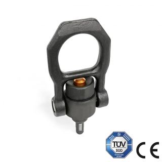 GN-1135-Threaded-Lifting-Pins-Steel-Self-Locking-with-Rotating-Shackle