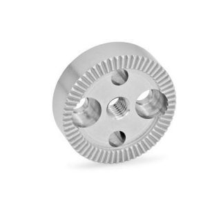 GN-187.4-Serrated-locking-plates-Stainless-Steel-With-tapped-hole-dsub3sub-in-the-center-with-two-countersunk-holes-for-cap-screws