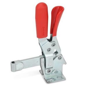 GN-810.3-Toggle-clamps-operating-lever-vertical-with-lock-mechanism-with-horizontal-mounting-base-Solid-clamping-arm-with-clasp-for-welding