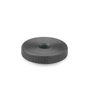 DIN-467-Flat-knurled-nuts-Steel-blackened