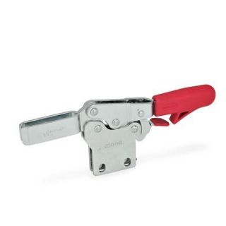 GN-820.4-Toggle-clamps-operating-lever-horizontal-with-lock-mechanism-with-vertical-mounting-base-Forked-clamping-arm-with-two-flan