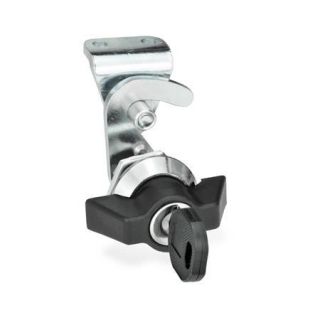 GN-115.8-Hook-Type-Latches-with-Operating-Elements-Operation-with-Key-Lockable-CR-Chrome-plated-Operation-with-wing-knob-same-lock-With-latch-bracket