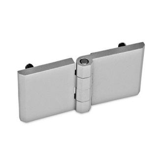 GN-237-Hinges-horizontally-elongated-zinc-die-casting-2x2-threaded-studs-elongated-on-both-sides-SR-Silver-RAL-9006-textured-finish-Zinc-die-casting