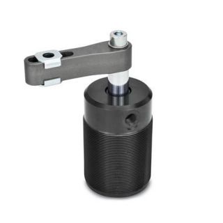 GN-876-Swing-clamps-pneumatic-with-screw-in-thread-Clamping-arm-with-slotted-hole-and-two-flanged-washers