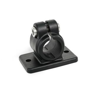 GN-146.9-Flanged-Connector-Clamps-Plastic-SW-Black-RAL-9005-matte-finish