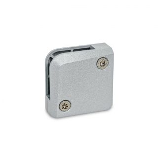 GN-939-Panel-Support-Clamps-Zinc-Die-Casting-for-Glass-and-Plastic-Panels-Corner-clamp-with-securing-pin-SR-Silver-RAL-9006-textured-finish