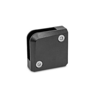 GN-939-Panel-Support-Clamps-Zinc-Die-Casting-for-Glass-and-Plastic-Panels-Corner-clamp-with-securing-pin-SW-Black-RAL-9005-textured-finish