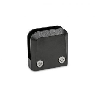 GN-939-Panel-Support-Clamps-Zinc-Die-Casting-for-Glass-and-Plastic-Panels-Surface-clamp-with-stop-plate-SW-Black-RAL-9005-textured-finish