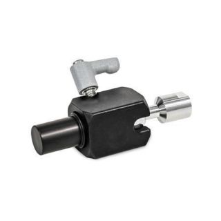 GN-487-Swivel-Ball-Joint-Mounting-Clamps-Aluminum-With-bolt-Ball-element-with-internal-thread-Clamping-with-adjustable-hand-lever-ES-Anodized-black