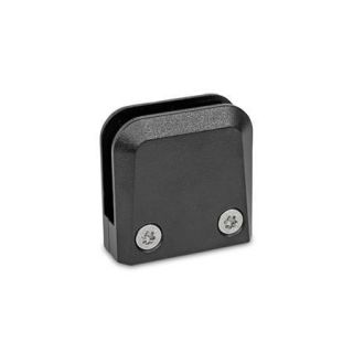 GN-939-Panel-Support-Clamps-Zinc-Die-Casting-for-Glass-and-Plastic-Panels-Surface-clamp-SW-Black-RAL-9005-textured-finish