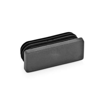 GN-991-Tube-end-plugs-plastic-rectangular-SW-Black-RAL-9005-matte-finish