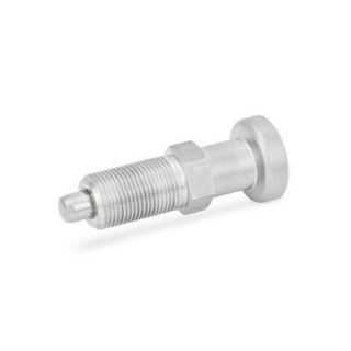 GN-617-Stainless-Steel-Indexing-plungers-Without-lock-nut-with-stainless-steel-knob-Stainless-steel