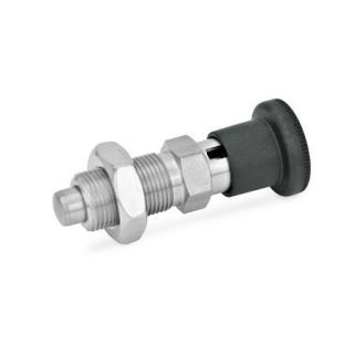 GN-817-Stainless-Steel-Indexing-plungers-Plastic-knob-Stainless-steel-With-rest-position-with-lock-nut