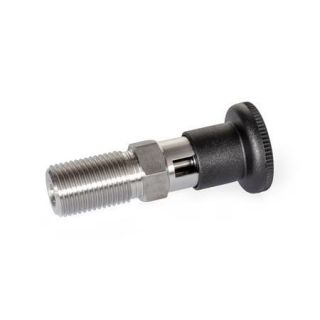 GN-818-Stainless-Steel-Indexing-plungers-AISI-316-A4-with-rest-position-With-plastic-knob-without-lock-nut