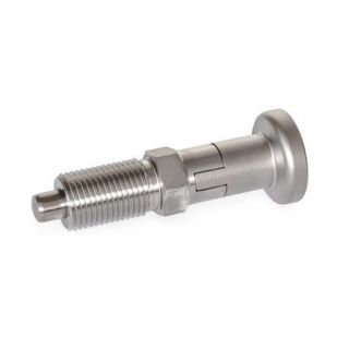 GN-818-Stainless-Steel-Indexing-plungers-AISI-316-A4-with-rest-position-With-stainless-steel-knob-without-lock-nut