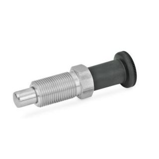 GN-817.2-Stainless-Steel-Indexing-plungers-long-plastic-knob-Without-rest-position-without-lock-nut-Stainless-steel