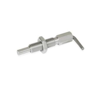 GN-7017-Stainless-Steel-Indexing-plungers-Stainless-steel-Without-rest-position-with-lock-nut