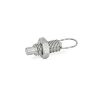 GN-413-Stainless-Steel-Indexing-plungers-Stainless-steel-without-rest-position-with-lock-nut