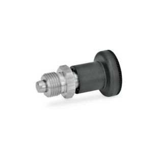 GN-607.1-Indexing-plungers-Stainless-Steel-Plastic-knob-Stainless-steel-Without-lock-nut