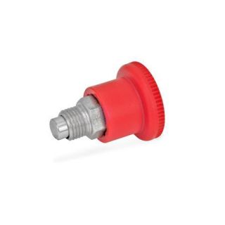 GN-822-Mini-indexing-plungers-covered-indexing-mechanism-with-red-knob-Stainless-steel-With-rest-position-RT-Red-RAL-3000