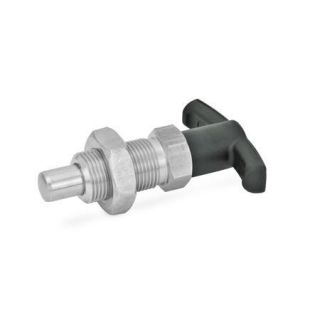 GN-817.4-Stainless-Steel-Indexing-plungers-with-T-handle-without-rest-position-with-lock-nut-Stainless-steel