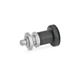 GN-607-Indexing-plungers-Stainless-Steel-Plastic-knob-Stainless-steel-With-lock-nut