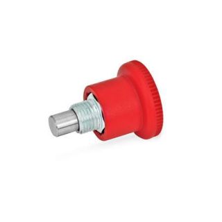 GN-822-Mini-indexing-plungers-covered-indexing-mechanism-with-red-knob-RT-Red-RAL-3000-Steel-Without-rest-position