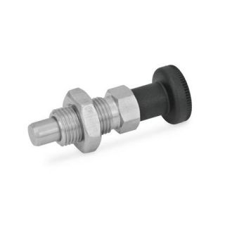 GN-717-Indexing-plungers-Stainless-Steel-with-knob-with-and-without-rest-position-Without-rest-position-with-lock-nut-Stainless-steel